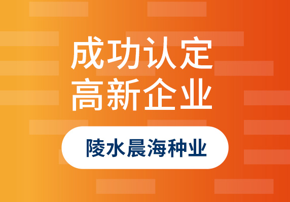 陵水晨海種業(yè)有限公司認定成為國家高新技術企業(yè)